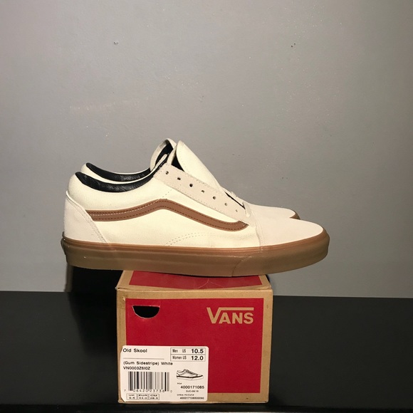 vans old skool white gum